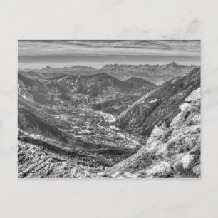 Alps Mountain Valley Postcard
