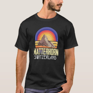 Alps Switzerland Matterhorn Souvenir Skiing Mounta T-Shirt