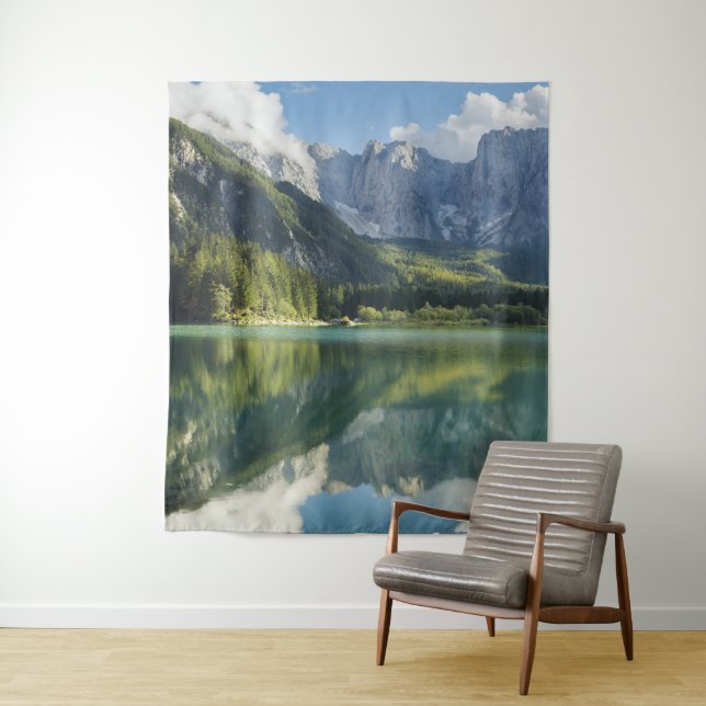 Alps Turquoise Water Beautiful Mountain Lake    Tapestry (In Situ)