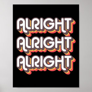 Alright Alright Roller Disco Outfit 70s Costume Fo Poster