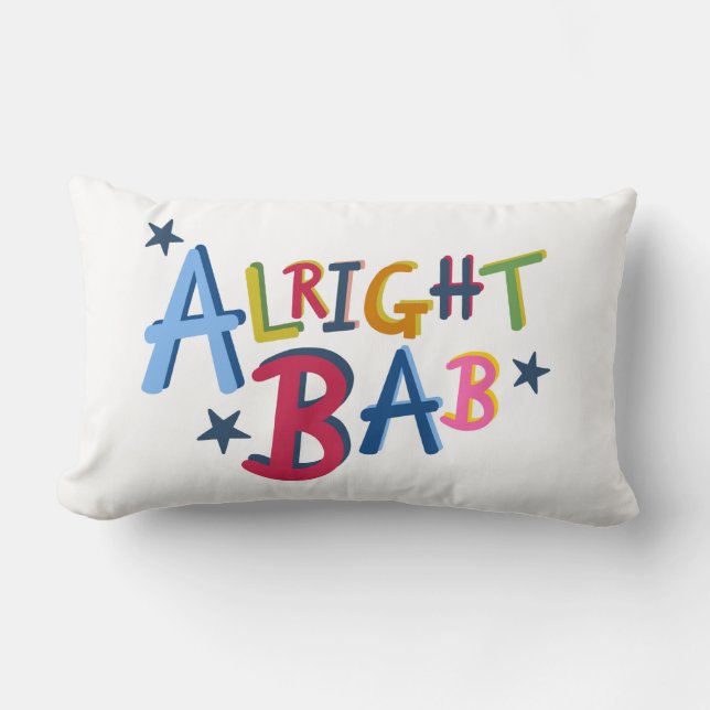 Alright Bab Black Country Words Cushion (Front)