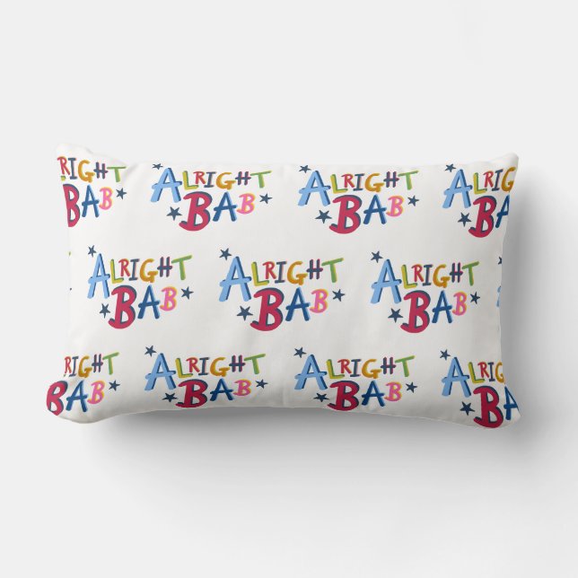 Alright Bab Black Country Words Cushion (Front)