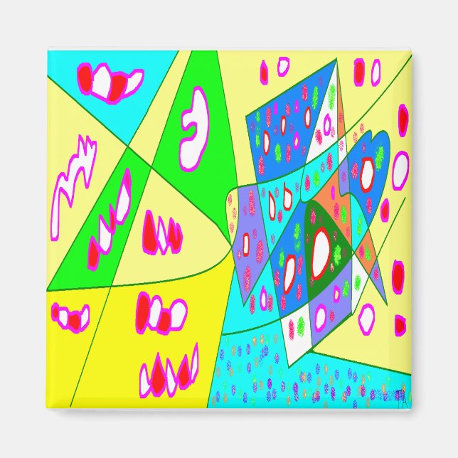 alright white art (2) magnet (Front)