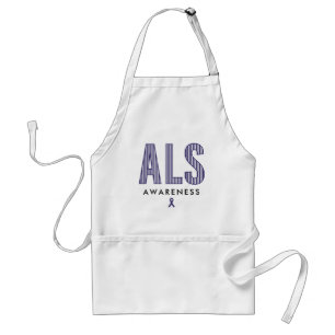 ALS Awareness Blue Ribbon Standard Apron
