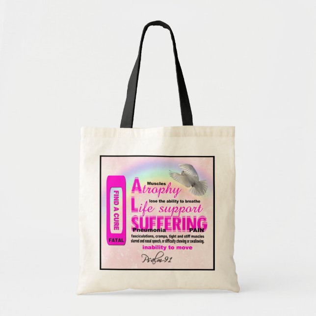 ALS Awareness  Budget Tote Bag (Front)