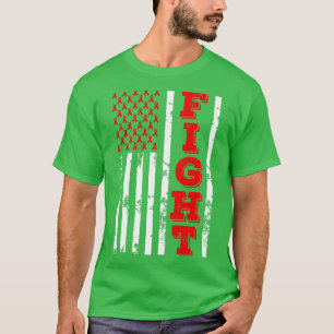 ALS Awareness Fight American Flag 4th Of July Happ T-Shirt