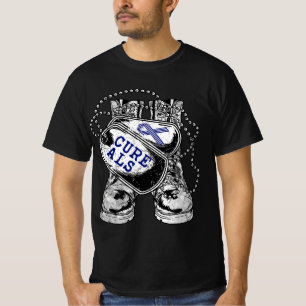 ALS Awareness for Military Veteran  T-Shirt