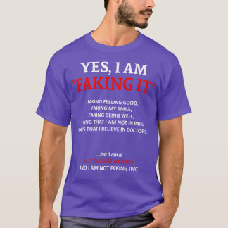 ALS Awareness I Am Faking It In This Family We Fig T-Shirt