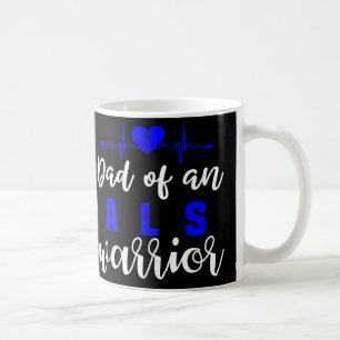 Als Awareness Love Heartbeat Support Dad Father Bl Coffee Mug