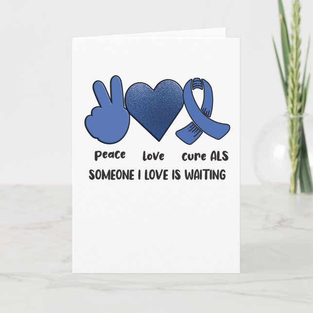 ALS Awareness Month Amyotrophic Lateral Sclerosis Card (Front)