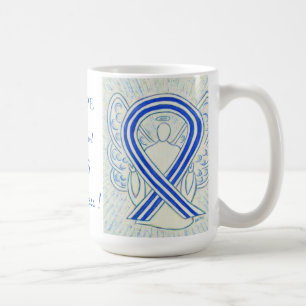 ALS Awareness Ribbon Angel Custom Mug