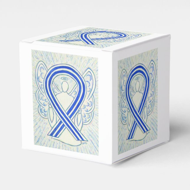 ALS Awareness Ribbon Angel Party Favour Box (Front Side)