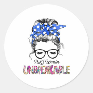 ALS Awareness Ribbon Support Gifts Classic Round Sticker