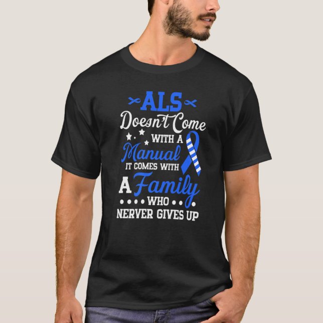 Als Awareness Support Als Fighter Als Warrior Als  T-Shirt (Front)