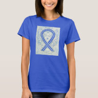 ALS Blue Awareness Ribbon Angel Custom Shirt