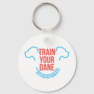 Als Dogge ihren Menschen erschuf Key Ring