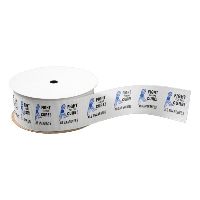 ALS: Fight for the Cure! Grosgrain Ribbon (Spool)