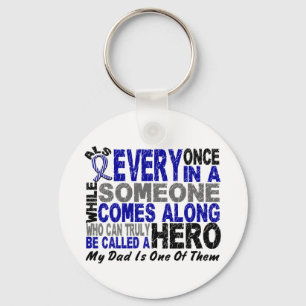 ALS Hero Comes Along 1 Dad Key Ring