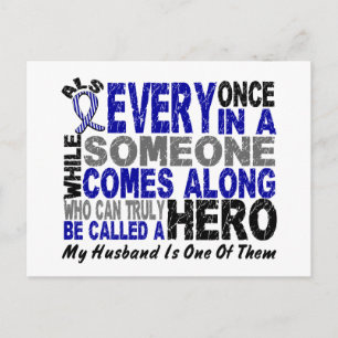 ALS Hero Comes Along 1 Husband Postcard