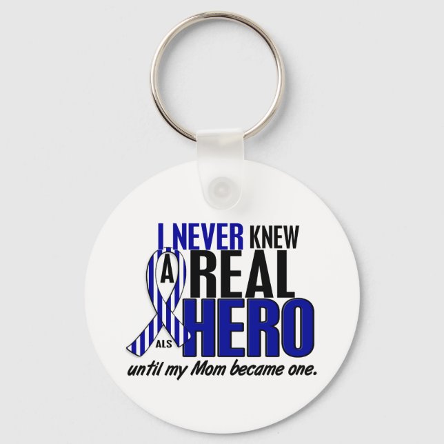 ALS Never Knew A Hero 2 Mum Key Ring (Front)