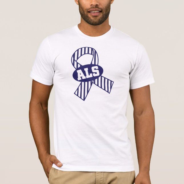 ALS Ribbon Awareness T-Shirt (Front)
