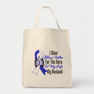 ALS Ribbon Hero in My Life My Husband Tote Bag
