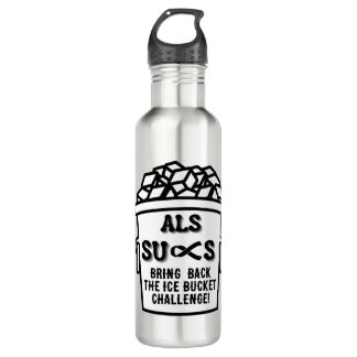ALS SUCKS     710 ML WATER BOTTLE