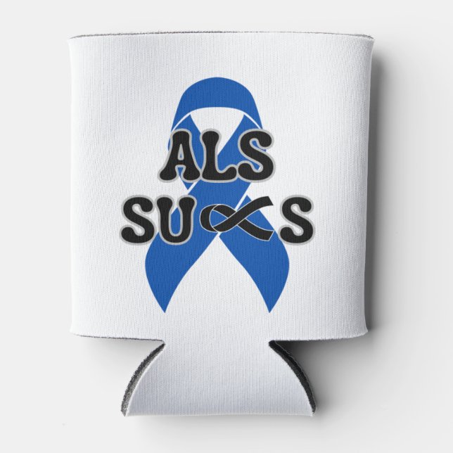 ALS Sucks Can Cooler (Front)