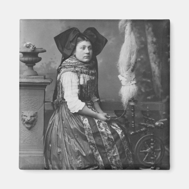 Alsace Costume Magnet (Front)