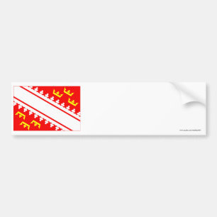 Alsace flag bumper sticker