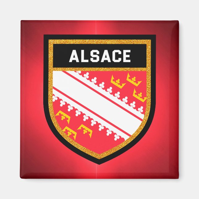 Alsace Flag Magnet (Front)