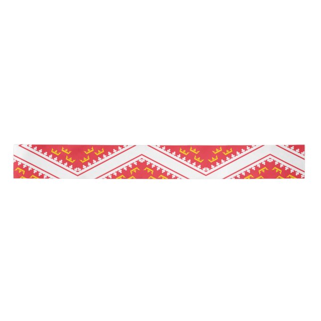Alsace flag Ribbon Satin Ribbon (Front)