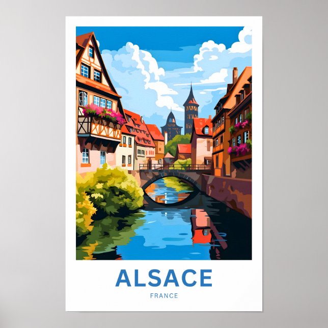 Alsace France Travel Print (Front)