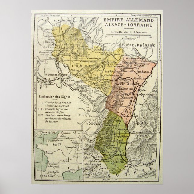 Alsace-Lorraine Poster (Front)