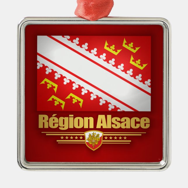 Alsace Metal Tree Decoration (Front)