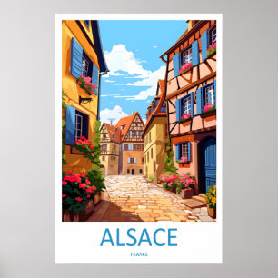 Alsace Travel Vintage Park Ski National Poster