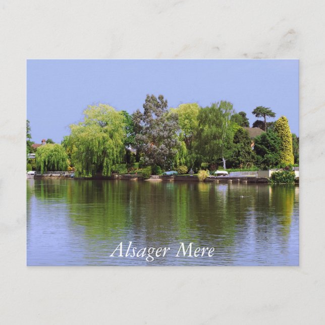 Alsager Mere Postcard (Front)