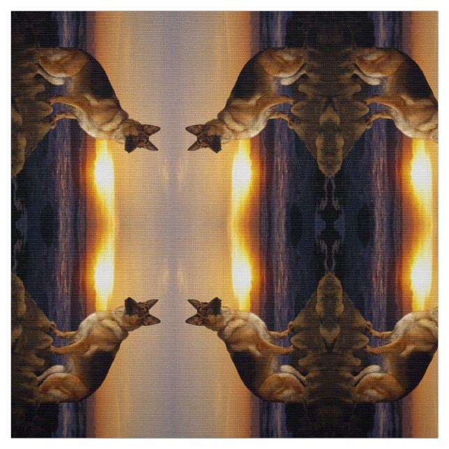 Alsatian dogs fabric (Swatch)