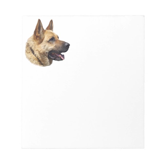 Alsatian German shepherd portrait Notepad (Front)