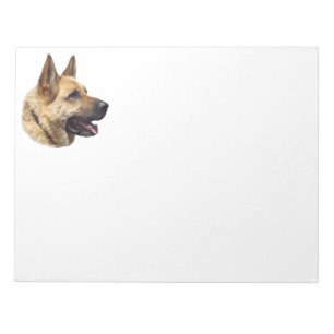 Alsatian German shepherd portrait Notepad