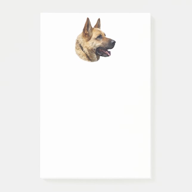 Alsatian German shepherd portrait Post-it Notes (Front)