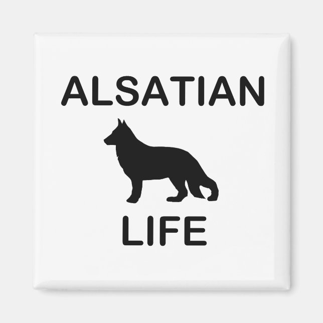 alsatian life magnet (Front)