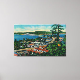Alsea Bay Bridge in Waldport, Oregon Canvas Print