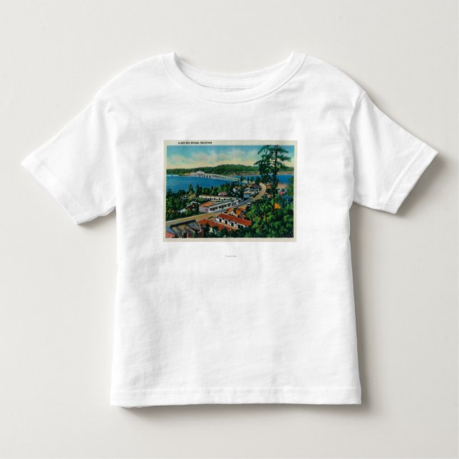 Alsea Bay Bridge in Waldport, Oregon Toddler T-Shirt (Front)