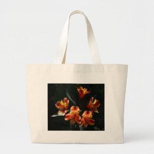 alstroemère large tote bag