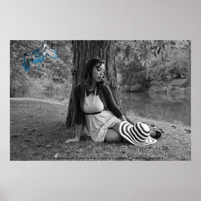 Alt Angel Resident pinup Model Lacey Poster (Front)