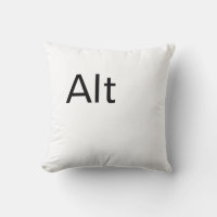 Alt, Computer Alt Key Throw pillow