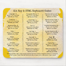 Alt Key and HTML Keyboard Codes Tutorial