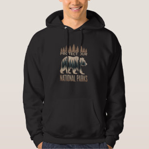 Alt US Bear Nature Save Our Parks National Parks R Hoodie
