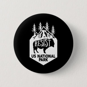 Alt Us National Park Resist Service 6 Cm Round Badge
